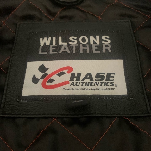Vtg Wilson’s Leather/Chase Auth NASCAR Tony Stewart #20 Race Bomber Jacket Large - Picture 5 of 13